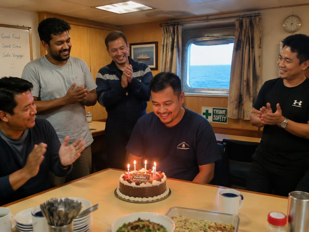Birthday in the mess